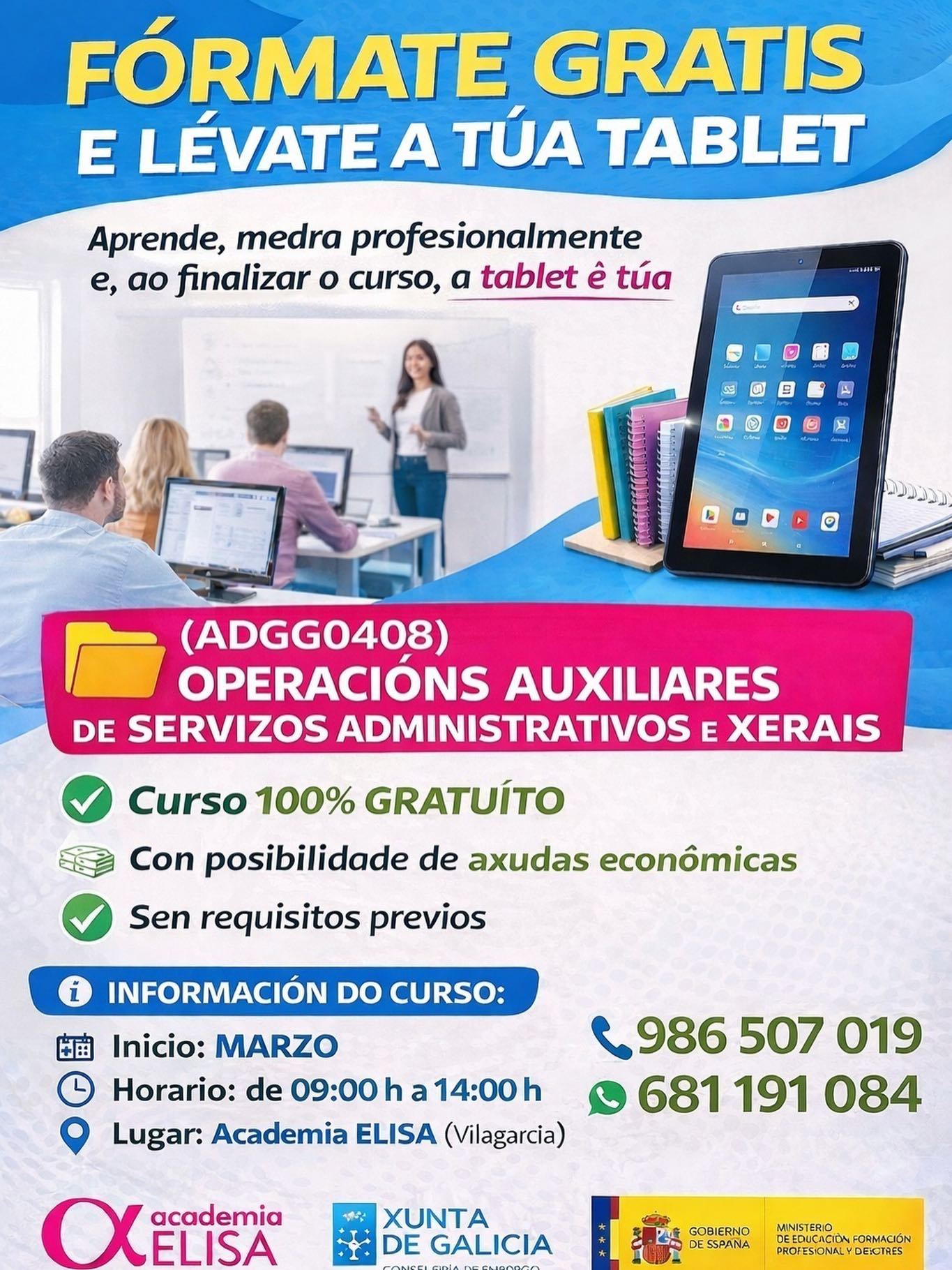 CURSO GRATUÍTO AUX. ADMINISTRATIVO